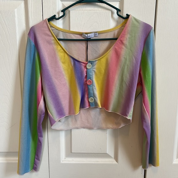 NWT Onia Layla Shimmer Crop Top - Picture 6 of 10